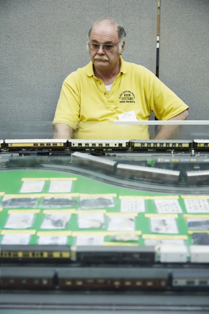 London Festival of Railway Modelling — documentary and portrait photograph in London, UK, frame 7 of 21.